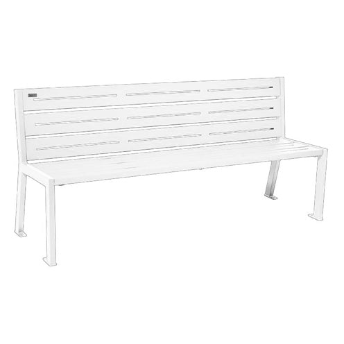 Procity Silaos All Steel Seat Bench 1.8m