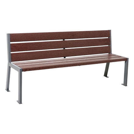 Procity Silaos Steel & Recycled Plastic Seat Bench 1.8m (Without Armrests / 6)