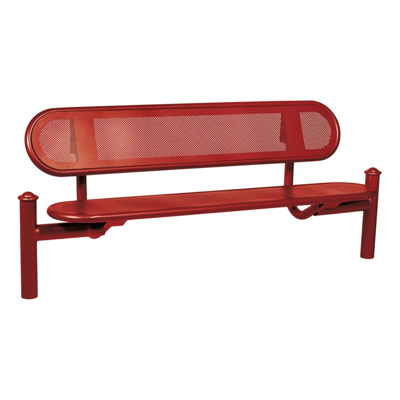 Procity Estoril Seat Bench 1.8m (Agora / Maroon RAL 3004)