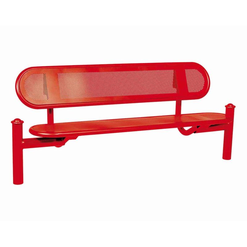 Procity Estoril Seat Bench 1.8m (Agora / Traffic Red RAL 3020)