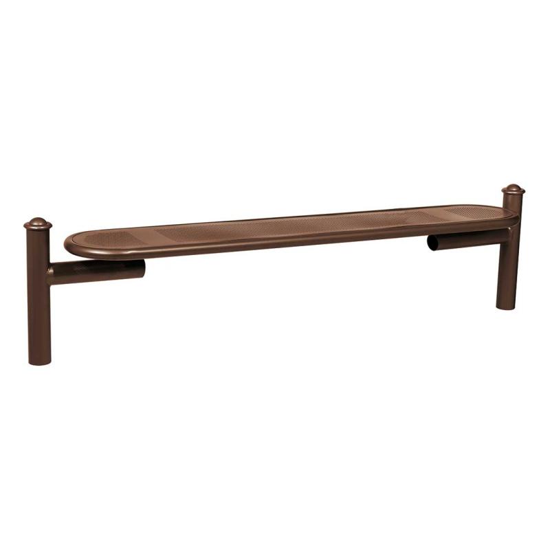 Procity Estoril Backless Bench 1.8m (Agora / Chocolate Brown RAL 8017)