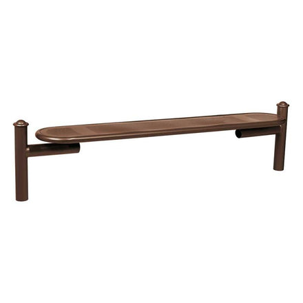 Procity Estoril Backless Bench 1.8m (Agora / Chocolate Brown RAL 8017)