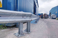 Armco Barrier Outside Warehouse