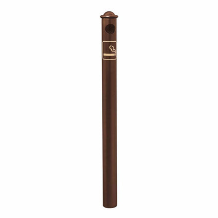 Procity Ashtray Bollard 1.2m (Agora / Galvanised & Powder Coated Chocolate Brown RAL 8017)