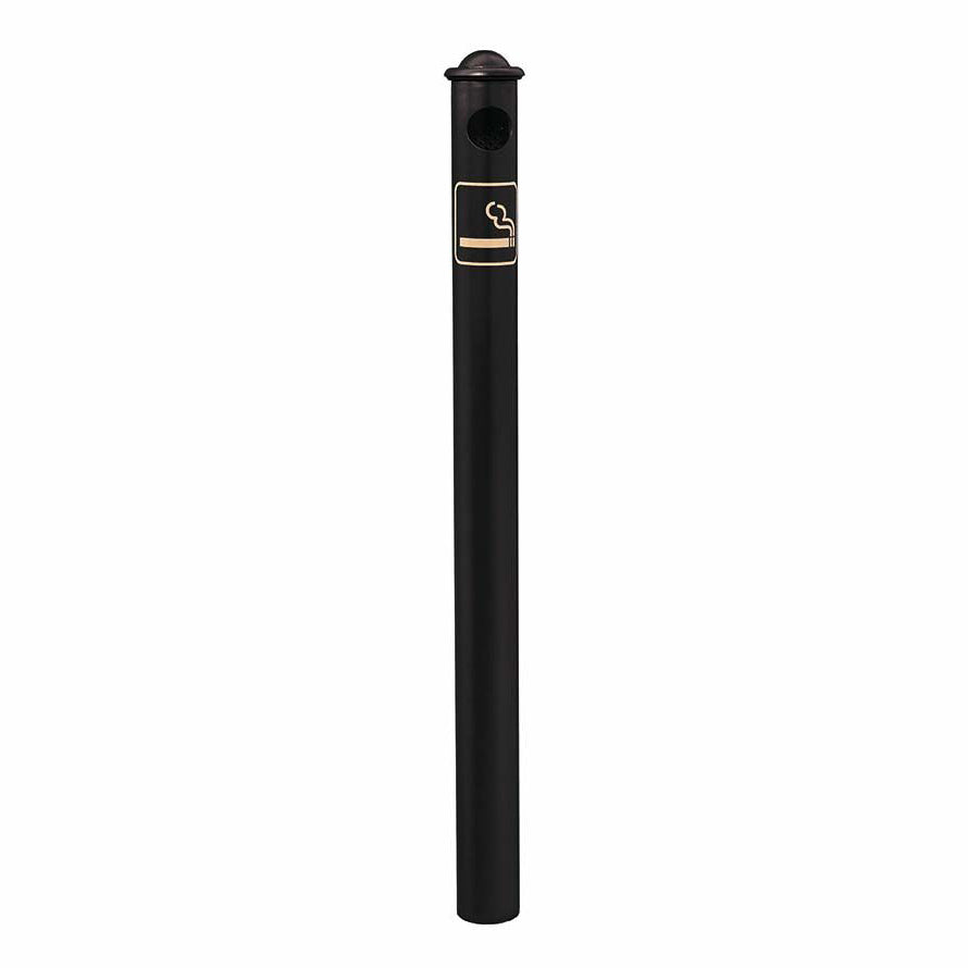 Procity Ashtray Bollard 1.2m (Agora / Galvanised & Powder Coated Jet Black RAL 9005)