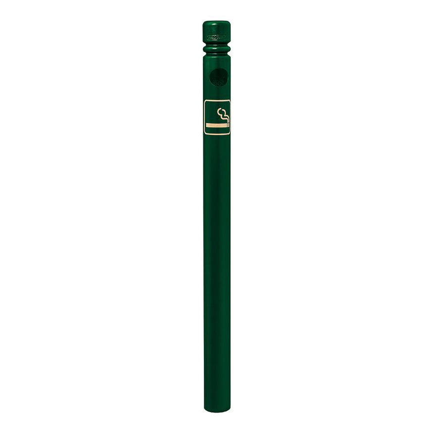 Procity Ashtray Bollard 1.2m (City / Galvanised & Powder Coated Moss Green RAL 6005)