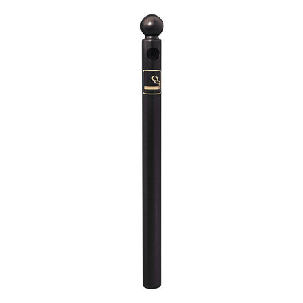 Procity Ashtray Bollard 1.2m (Sphere / Galvanised & Powder Coated Jet Black RAL 9005)