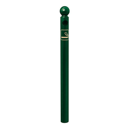 Procity Ashtray Bollard 1.2m (Sphere / Galvanised & Powder Coated Moss Green RAL 6005)