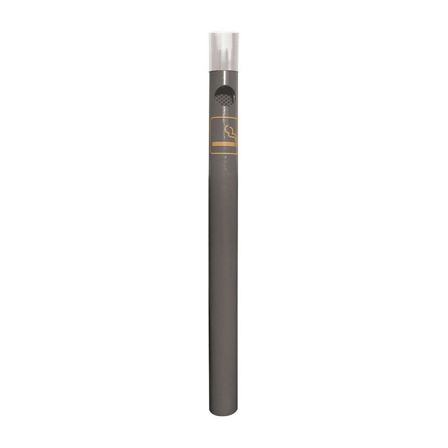 Procity Ashtray Bollard 1.2m (Brushed Stainless Steel / Galvanised & Powder Coated Procity Grey)