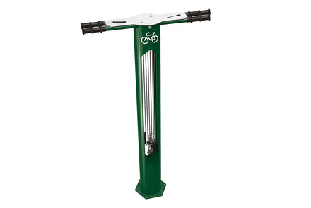 Procity Public Bike Repair Stand (Galvanised & Powder Coated Moss Green RAL 6005)