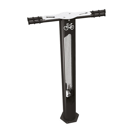 Procity Public Bike Repair Stand (Galvanised & Powder Coated Jet Black RAL 9005)