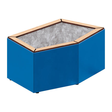 Procity Cairo Block Planter (Galvanised & Powder Coated Gentian Blue RAL 5010)