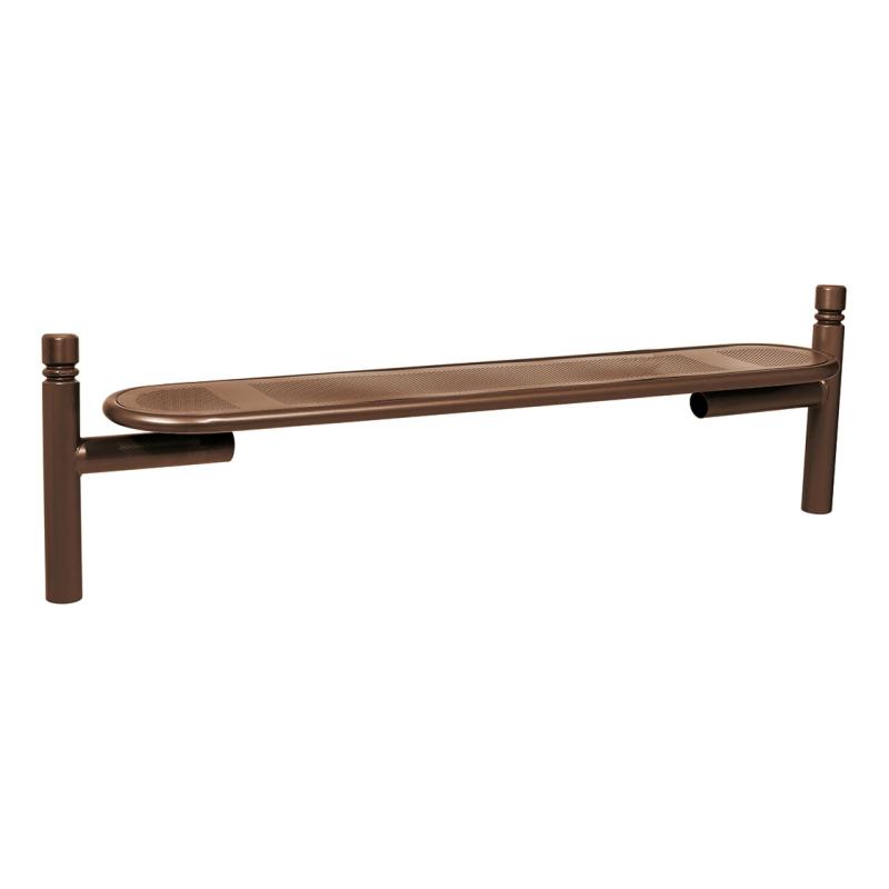 Procity Estoril Backless Bench 1.8m (City / Chocolate Brown RAL 8017)