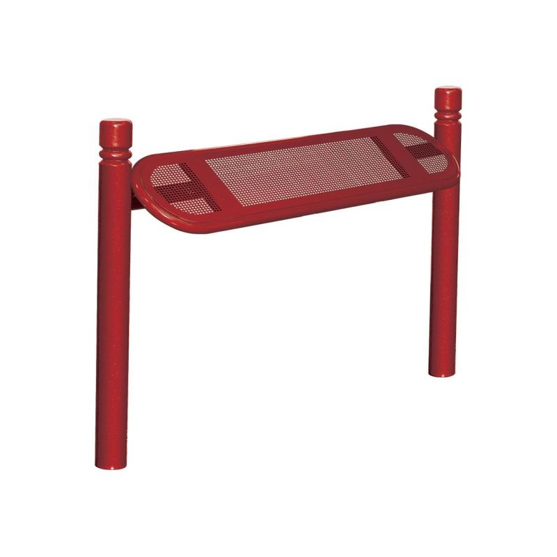 Procity Estoril Perch Bench 0.9m (City / Maroon RAL 3004)