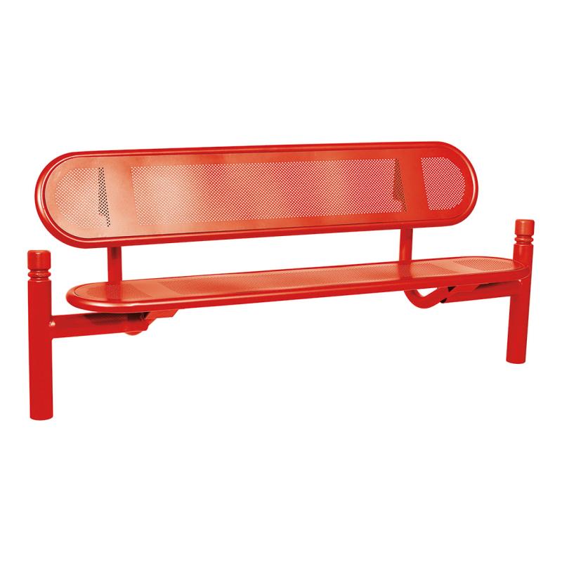 Procity Estoril Seat Bench 1.8m (City / Traffic Red RAL 3020)