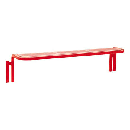 Procity Conviviale Backless Bench 2m (Traffic Red RAL 3020)