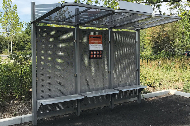 Bus Side Cladding Modular Conviviale Cantilevered Bus Shelter – Start Safety UK