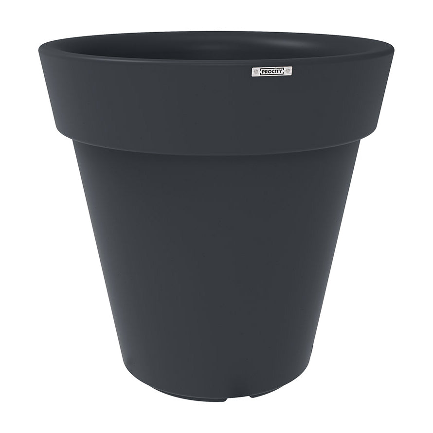 Procity Large Plastic Heritage Planter (1000mm  (At Rim) / Anthracite Grey - RAL 7016)