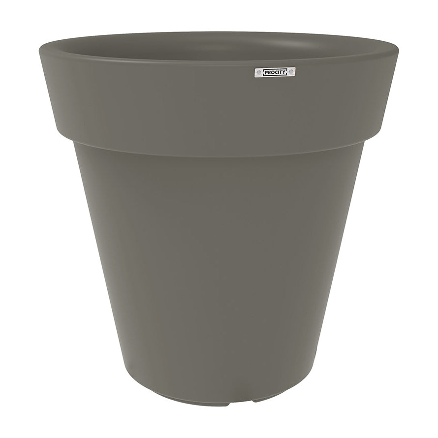 Procity Large Plastic Heritage Planter (1000mm  (At Rim) / Quartz Grey - RAL 7039)