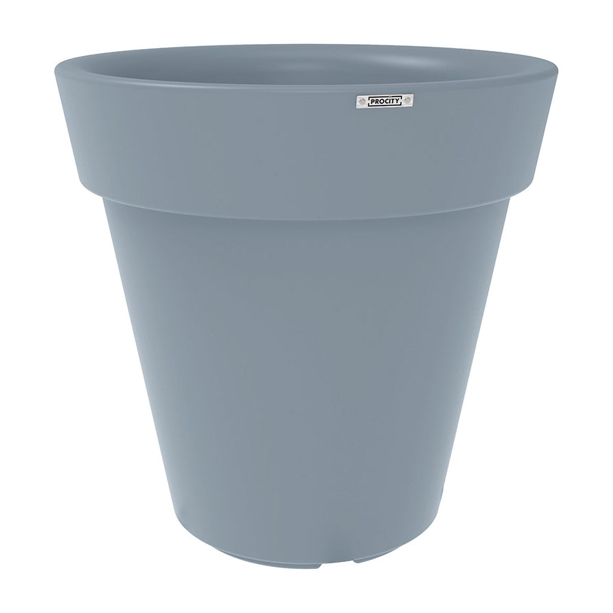 Procity Large Plastic Heritage Planter (1000mm  (At Rim) / Silver Grey - RAL 7001)