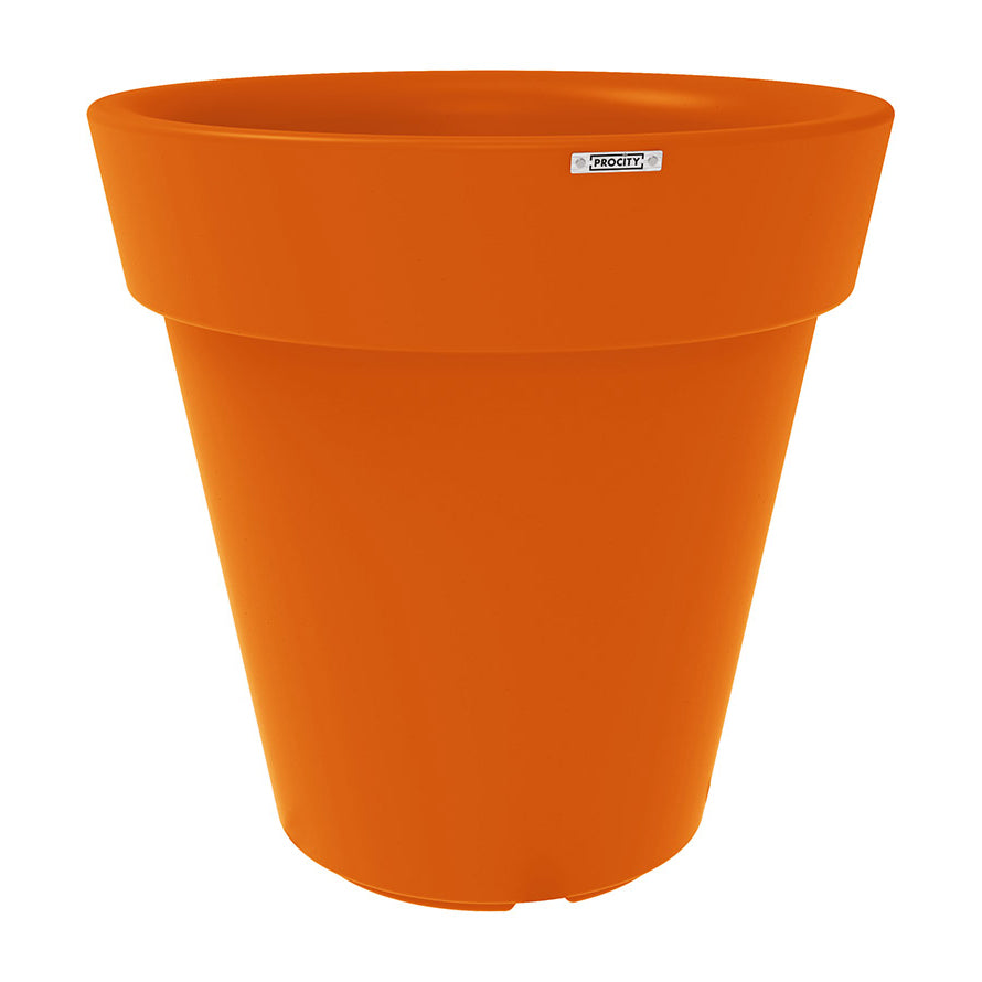 Procity Large Plastic Heritage Planter (1000mm  (At Rim) / Traffic Orange - RAL 2009)