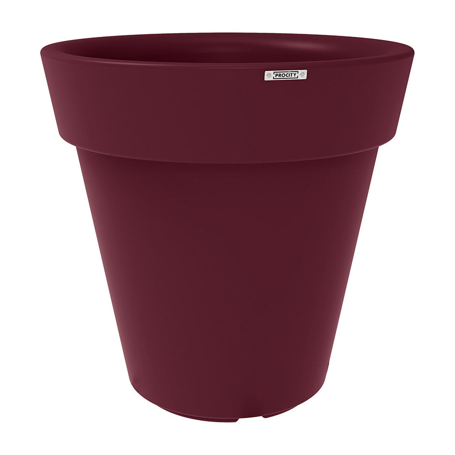 Procity Large Plastic Heritage Planter (1000mm  (At Rim) / Wine Red RAL - 3005)