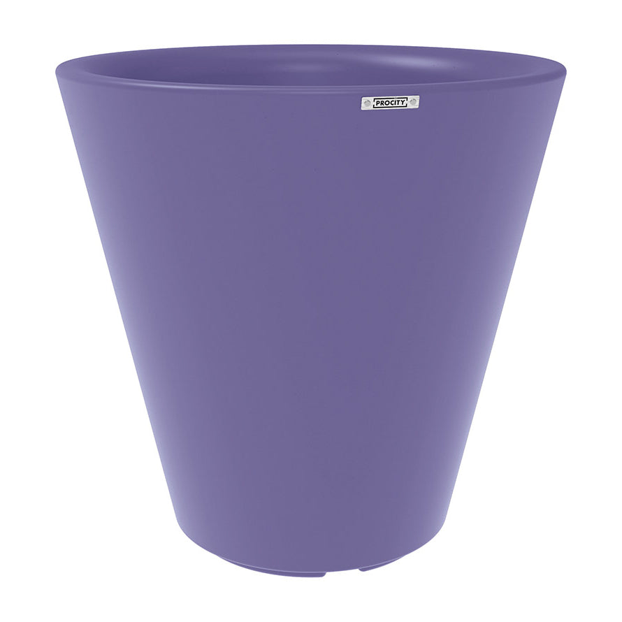 Procity Large Plastic Tradition Planter (1000mm  (At Rim) / Blue Lilac RAL - 4005)