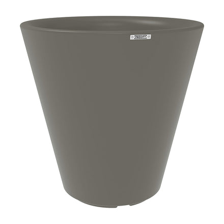 Procity Large Plastic Tradition Planter (1000mm  (At Rim) / Quartz Grey - RAL 7039)