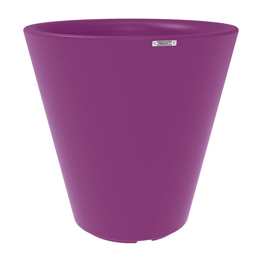 Procity Large Plastic Tradition Planter (1000mm  (At Rim) / Violet (Signal)  - RAL 4008)