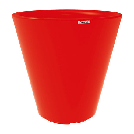 Procity Large Plastic Tradition Planter (1000mm  (At Rim) / Traffic Red - RAL 3020)