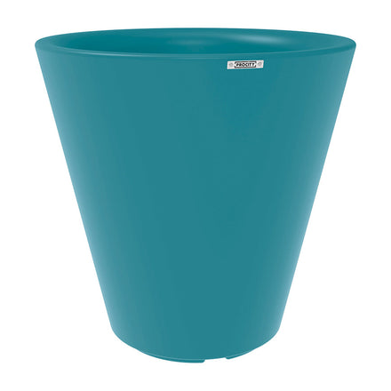 Procity Large Plastic Tradition Planter (1000mm  (At Rim) / Turquoise Blue - RAL 5018)