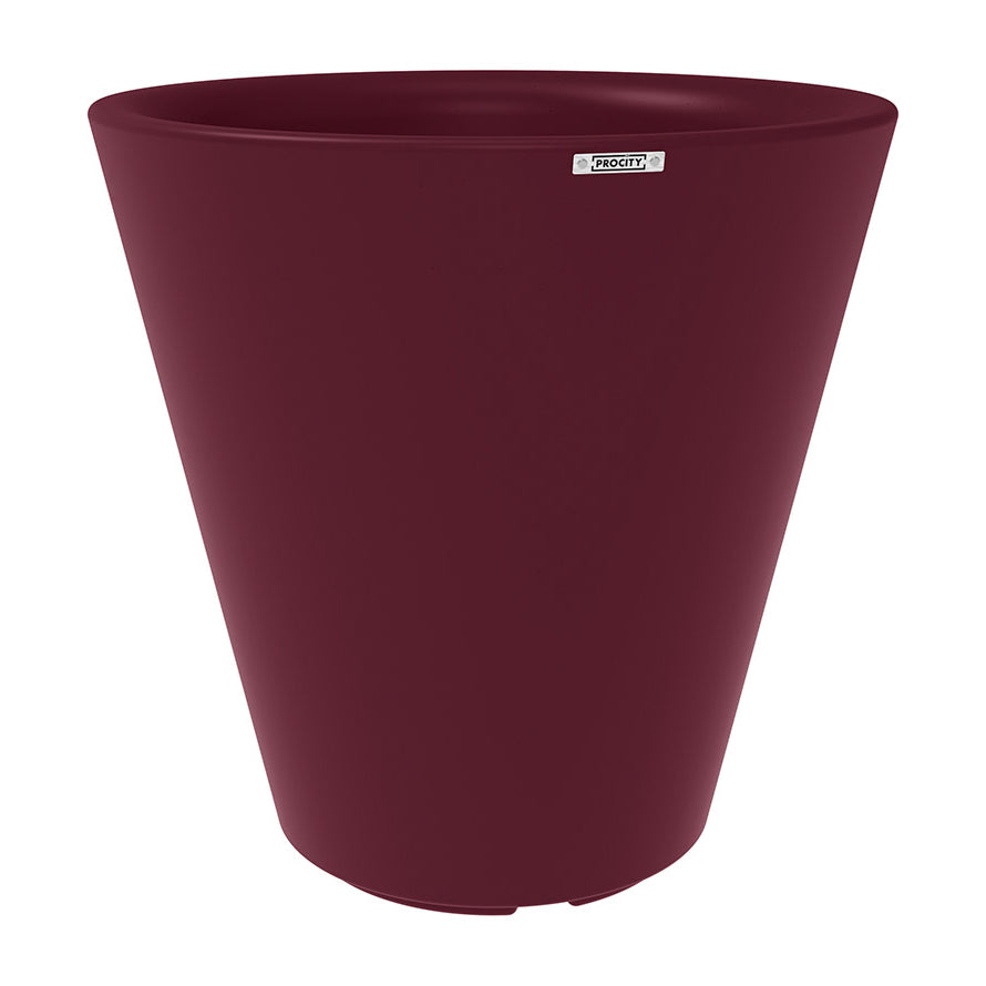 Procity Large Plastic Tradition Planter (1000mm  (At Rim) / Wine Red RAL - 3005)