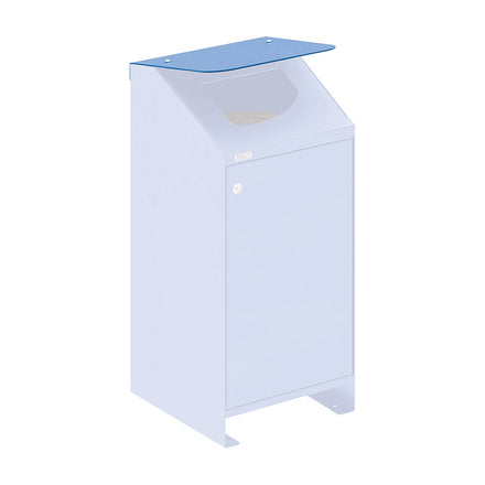 Lid for Procity Berlin Litter Bins (Galvanised & Powder Coated Gentian Blue RAL 5010)