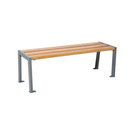 Procity Silaos Backless Bench (1.2m / Light Oak Stained PEFC Oak Slats / Procity Grey)