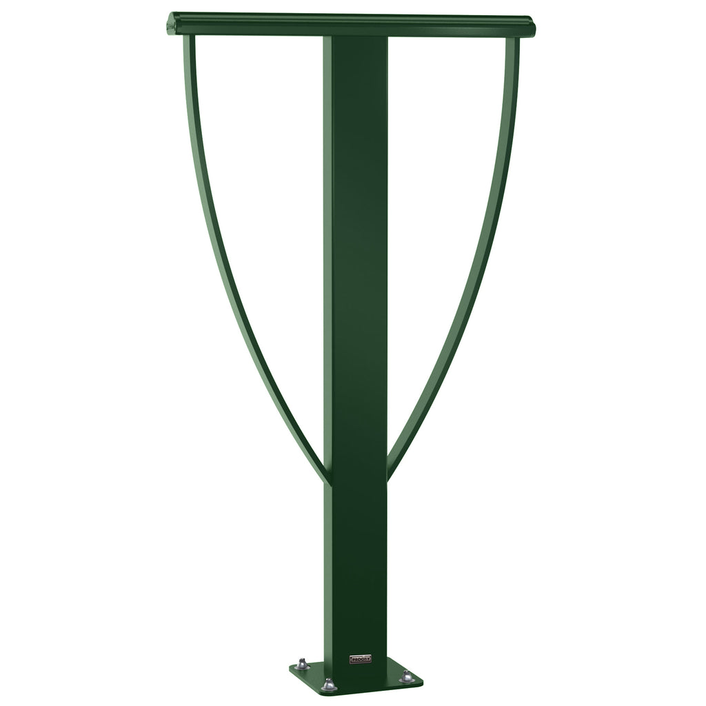 Lisbon Bike Stand Galvanised & Painted Bolt Down (Green RAL 6005)