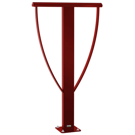 Lisbon Bike Stand Galvanised & Painted Bolt Down (Maroon RAL 3004)