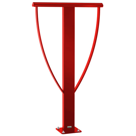 Lisbon Bike Stand Galvanised & Painted Bolt Down (Red RAL 3020)