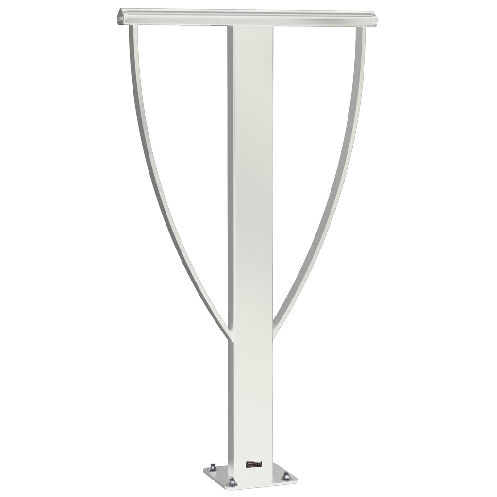 Lisbon Bike Stand Galvanised & Painted Bolt Down (White RAL 9010)