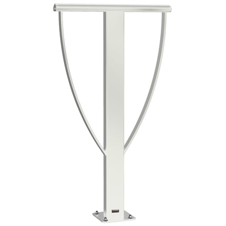 Lisbon Bike Stand Galvanised & Painted Bolt Down (White RAL 9010)