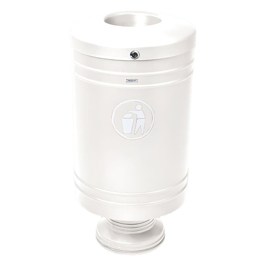 Procity Litter Bin On Central Base 60L