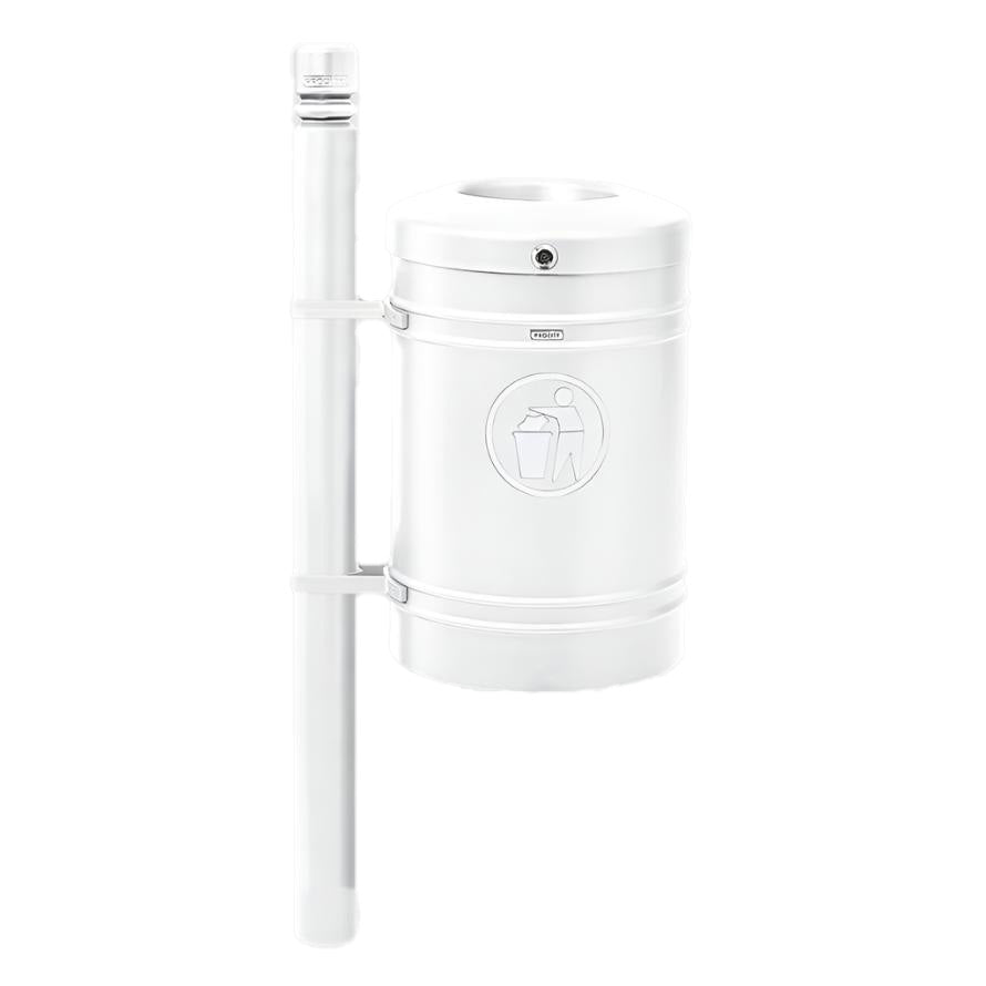 Procity Litter Bin on Side Mounted Post 40L