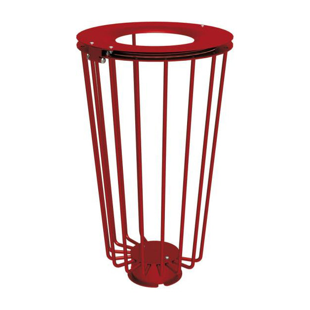 Procity Lofoten Lightweight Litter Bin 100L (Maroon RAL 3004)