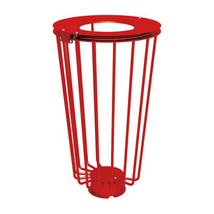 Procity Lofoten Lightweight Litter Bin 100L (Traffic Red RAL 3020)