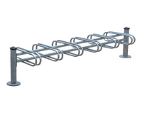 Mercure Bike Rack - Double Direction - Galvanised | 6 Bikes