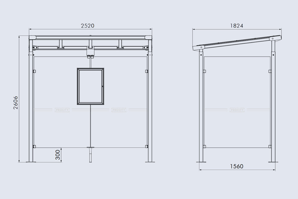 Procity Milan Bus Shelter