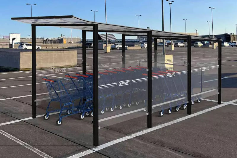 Procity Modulo Trolley Bay Shelter Black In Situ Innline