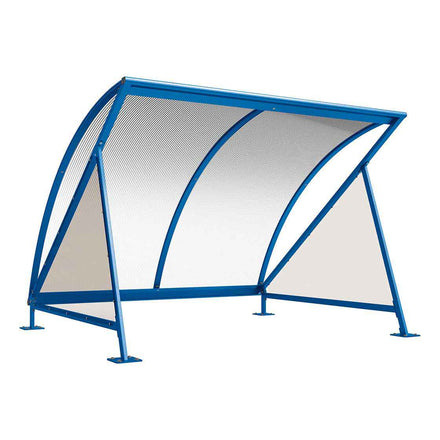 Procity Moonshape Bike Shelter (Without Bike Rack / Galvanised & Powder Coated Gentian Blue RAL 5010)