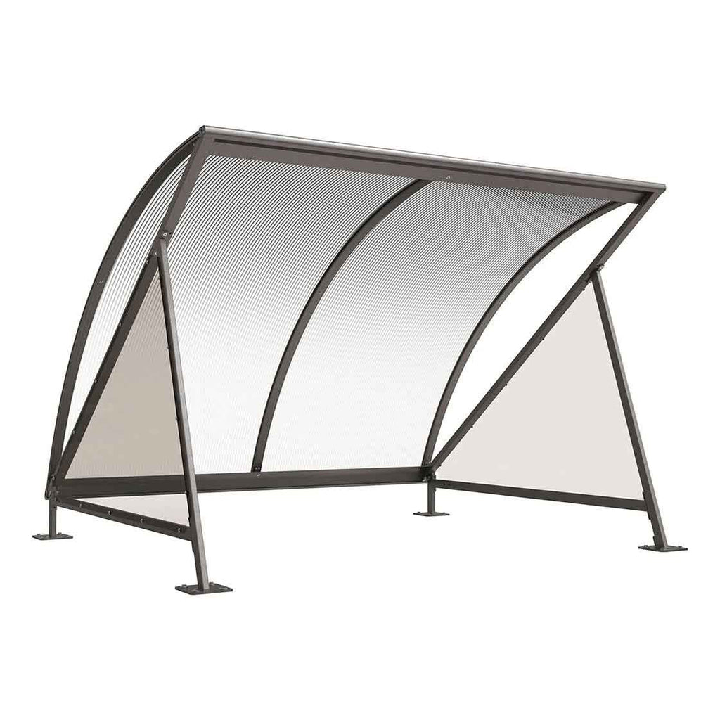 Procity Moonshape Bike Shelter (Without Bike Rack / Galvanised & Powder Coated Procity Grey)