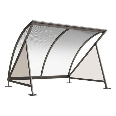 Procity Moonshape Bike Shelter (Without Bike Rack / Galvanised & Powder Coated Procity Grey)