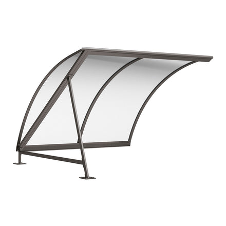 Procity Moonshape Bike Shelter Extension Unit (Without Bike Rack / Galvanised & Powder Coated Procity Grey)